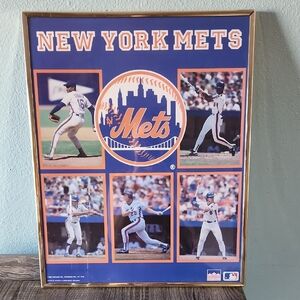 New York Mets Wall Art - Blue and Orange